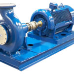 End Suction Pump Mounted to Motor