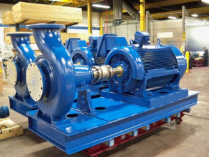 End Suction Pump On Base
